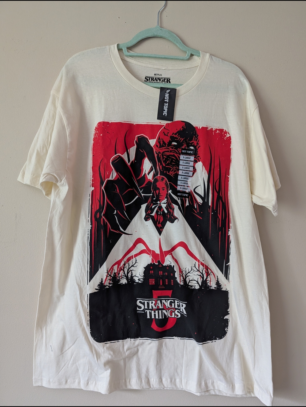 Stranger Things Graphic Short Sleeve Tee - White/Red